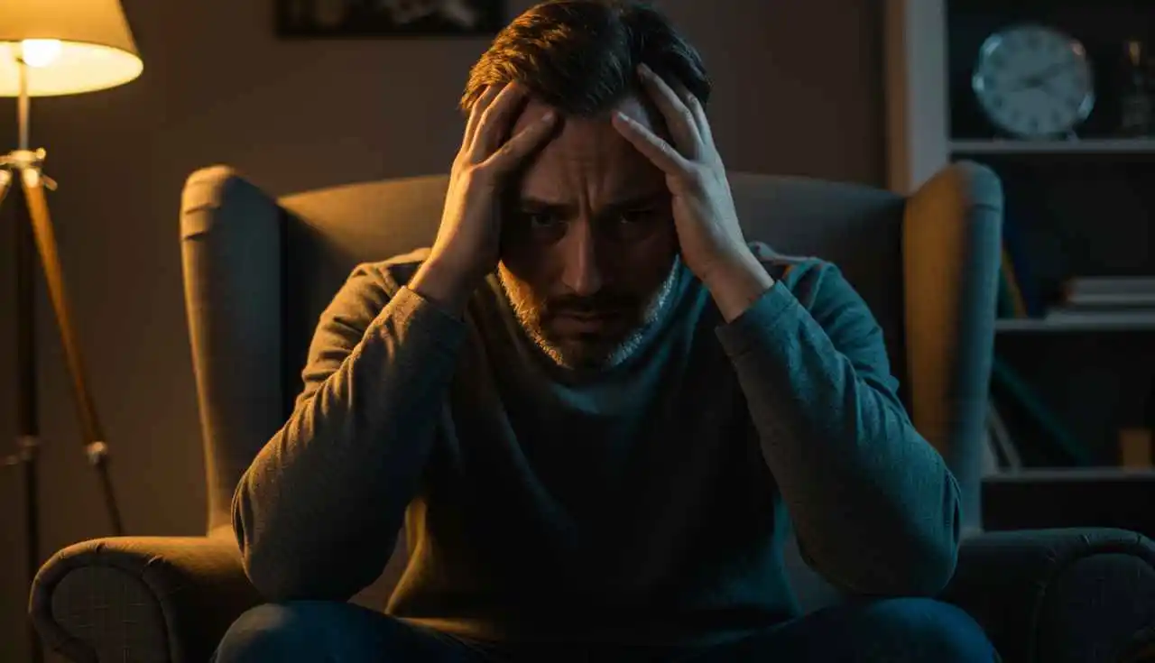 O que é: Transtorno bipolar 2 Pessoa-segurando-cabeca-com-maos-em-expressao-de-concentracao-transtorno-bipolar